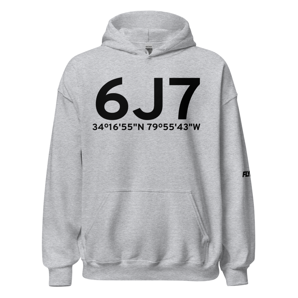 Darlington (K6J7) Airport Hoodie Sweatshirt 