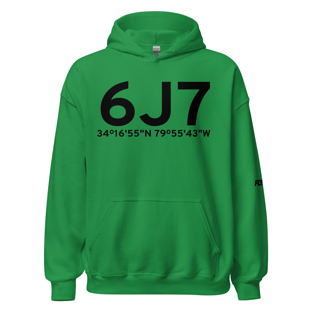 Darlington (K6J7) Airport Hoodie Sweatshirt 