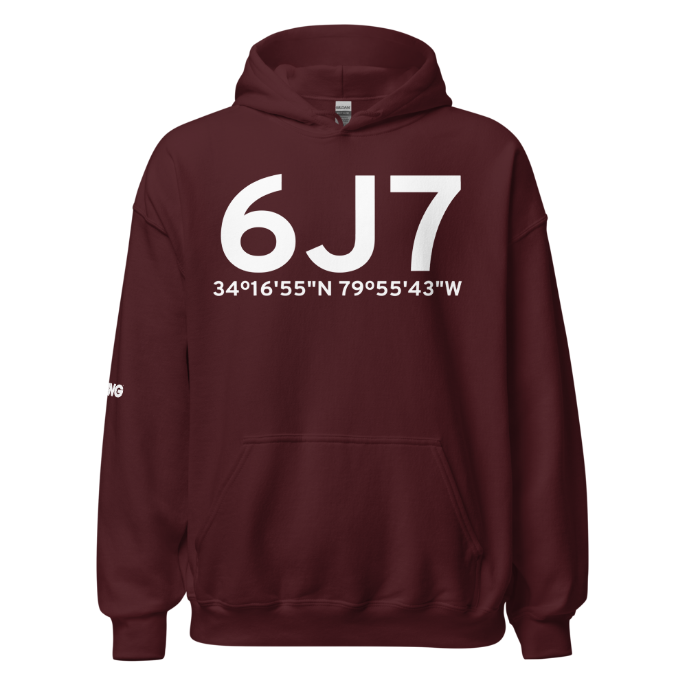 Darlington (K6J7) Airport Hoodie Sweatshirt 