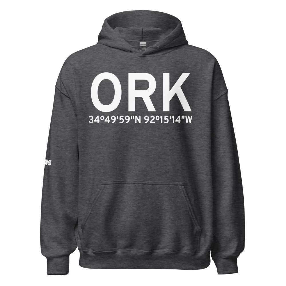 North Little Rock (KORK) Airport Hoodie Sweatshirt 