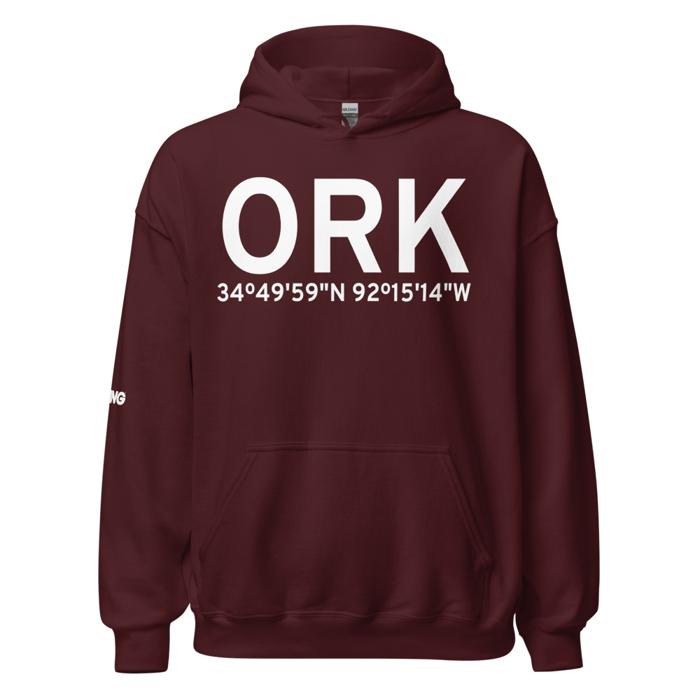 North Little Rock (KORK) Airport Hoodie Sweatshirt 