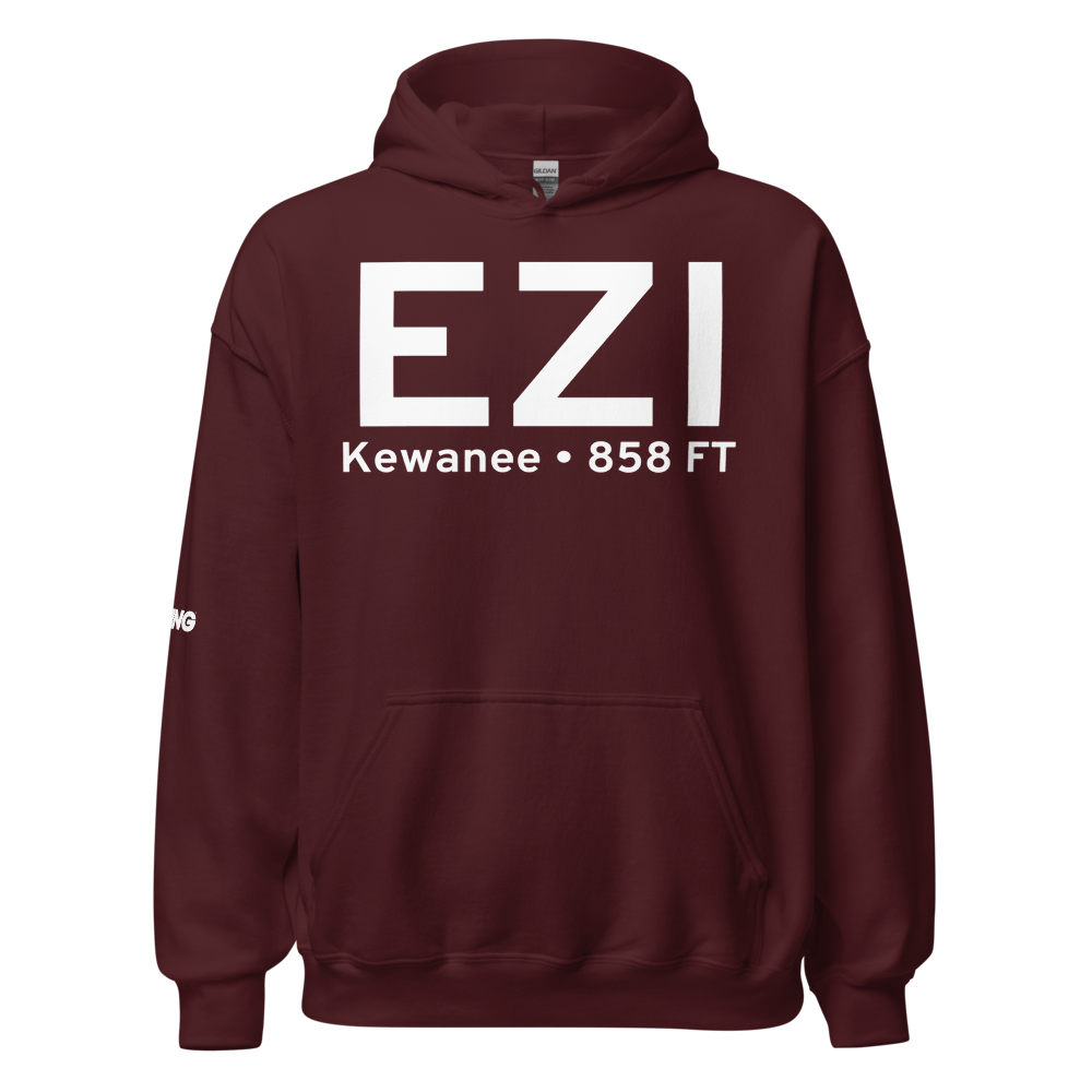 Kewanee (KEZI) Airport Hoodie Sweatshirt 