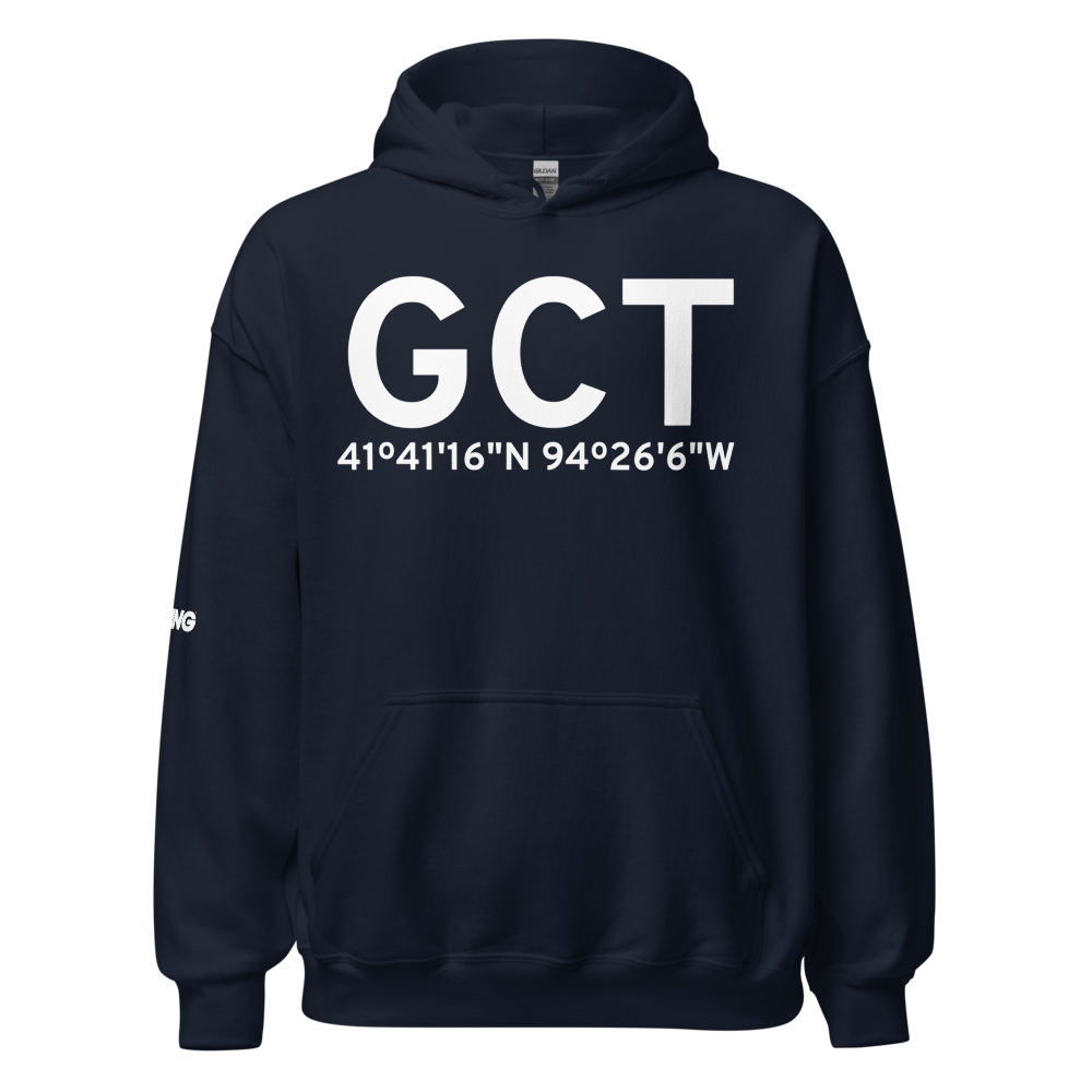 Guthrie Center (KGCT) Airport Hoodie Sweatshirt 
