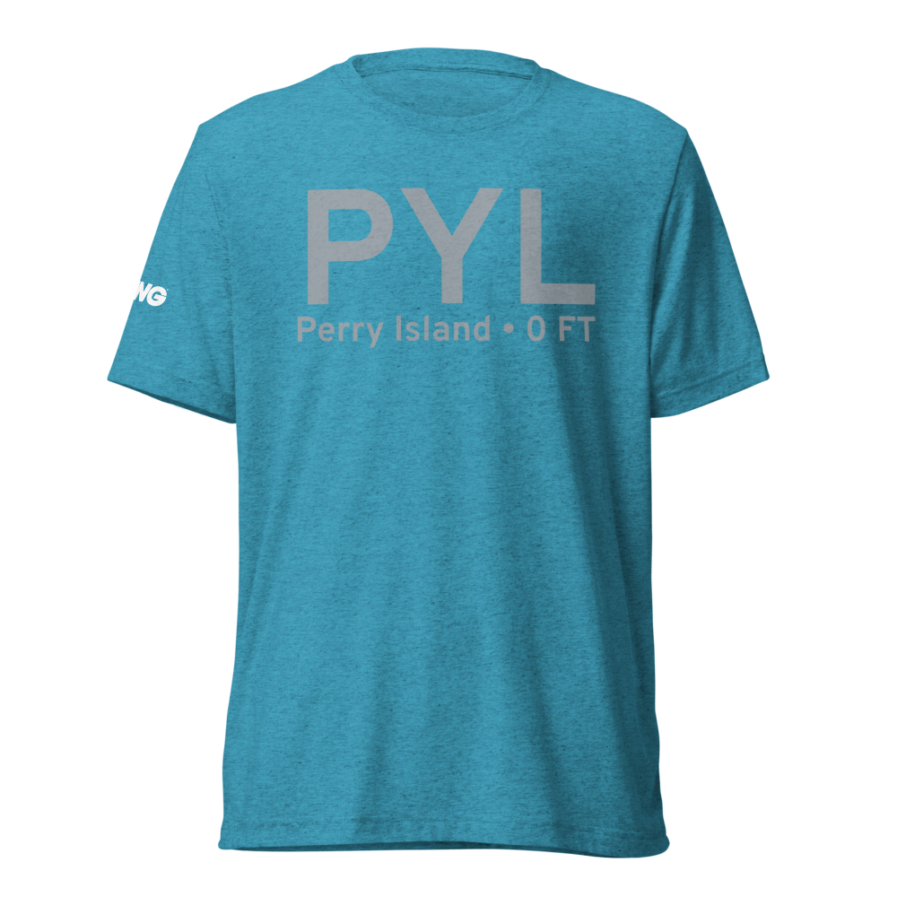 Perry Island (PYL) Airport Tri-blend T-Shirt 