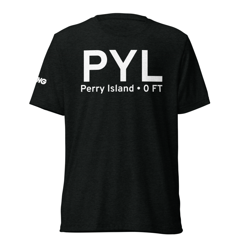 Perry Island (PYL) Airport Tri-blend T-Shirt 
