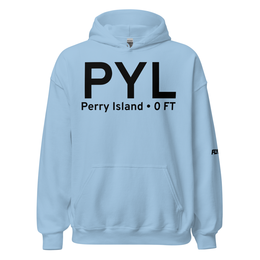 Perry Island (PYL) Airport Hoodie Sweatshirt 