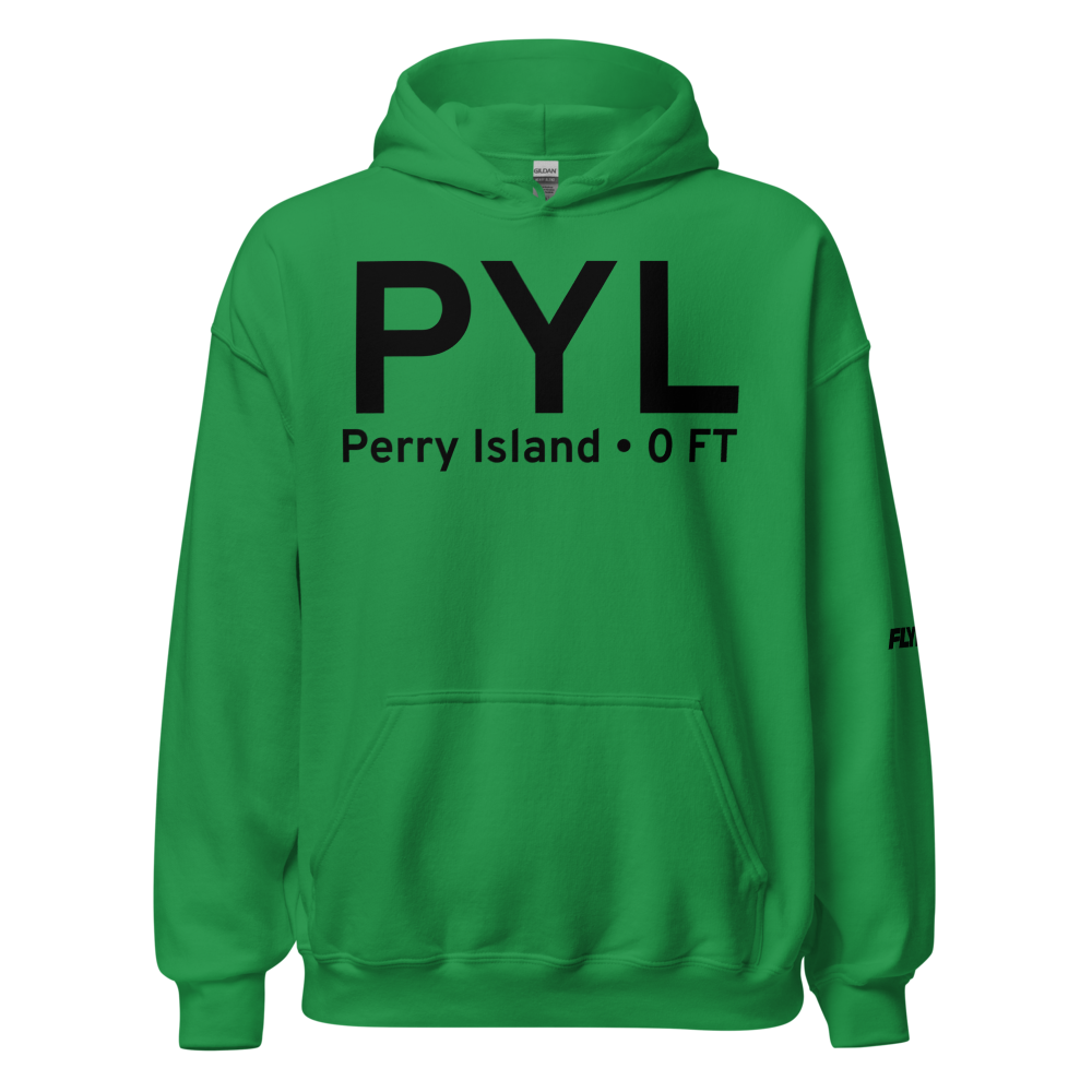 Perry Island (PYL) Airport Hoodie Sweatshirt 