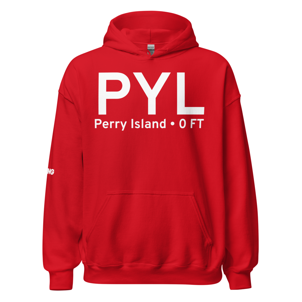 Perry Island (PYL) Airport Hoodie Sweatshirt 