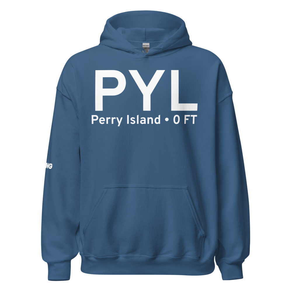 Perry Island (PYL) Airport Hoodie Sweatshirt 