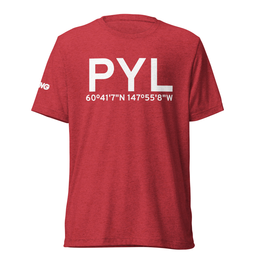 Perry Island (PYL) Airport Tri-blend T-Shirt 