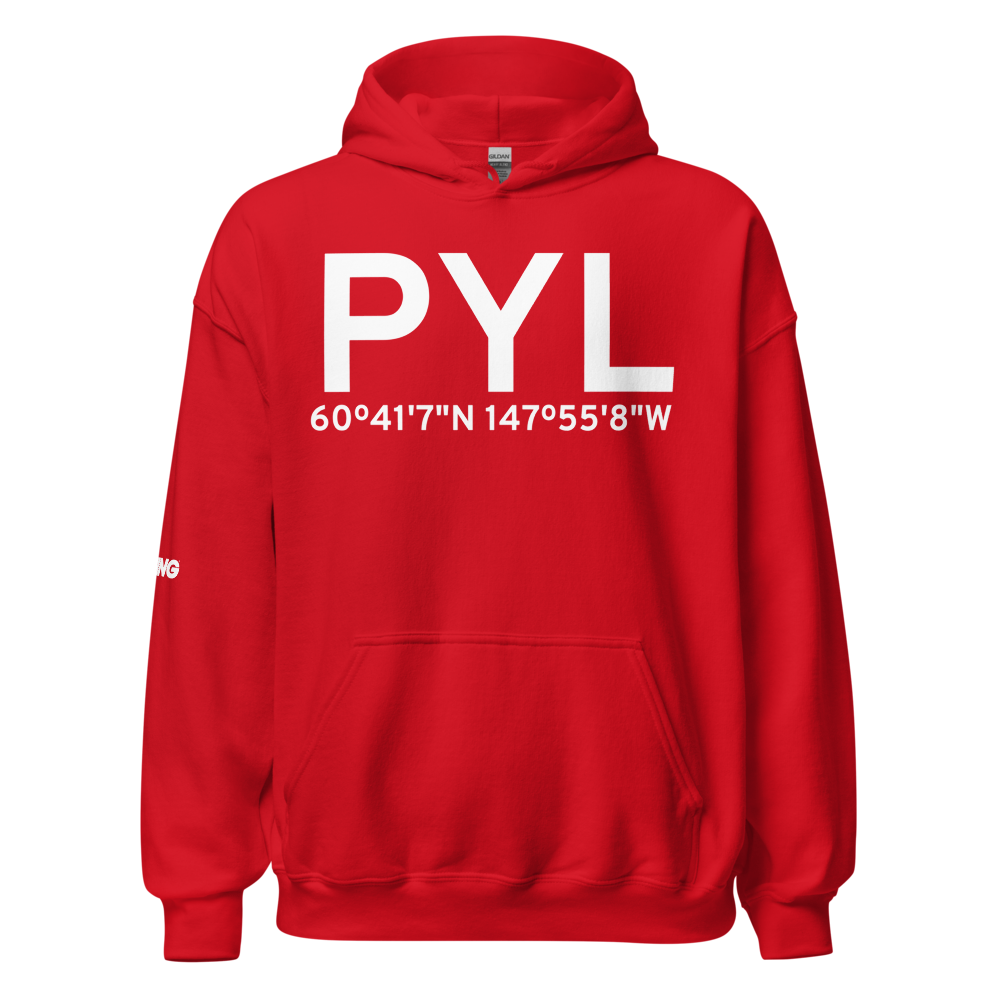 Perry Island (PYL) Airport Hoodie Sweatshirt 