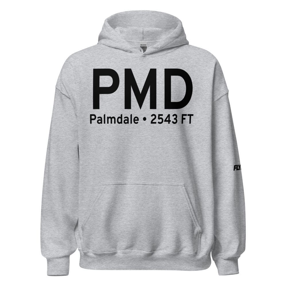 Palmdale (KPMD) Airport Hoodie Sweatshirt 