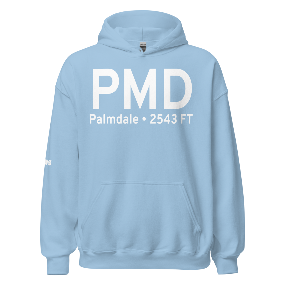 Palmdale (KPMD) Airport Hoodie Sweatshirt 