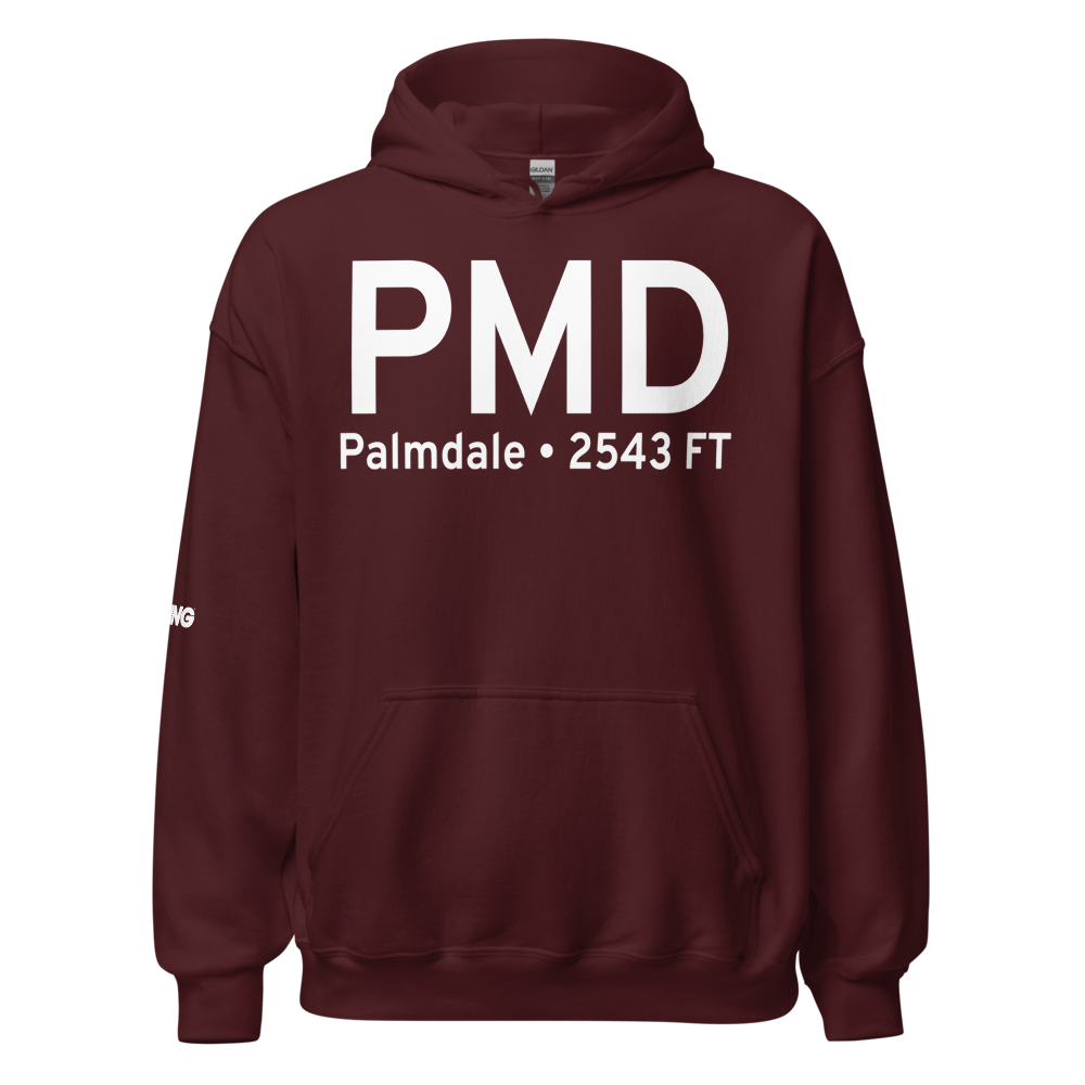 Palmdale (KPMD) Airport Hoodie Sweatshirt 