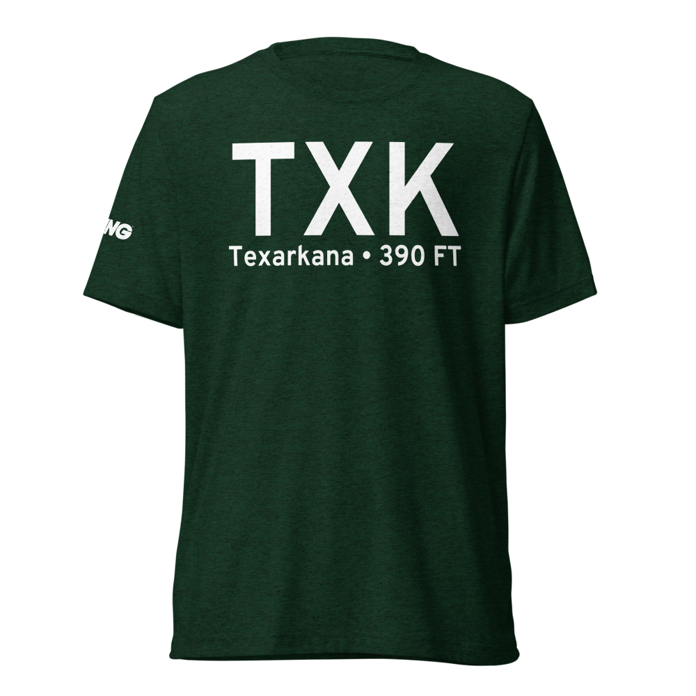 Texarkana (KTXK) Airport Tri-blend T-Shirt 