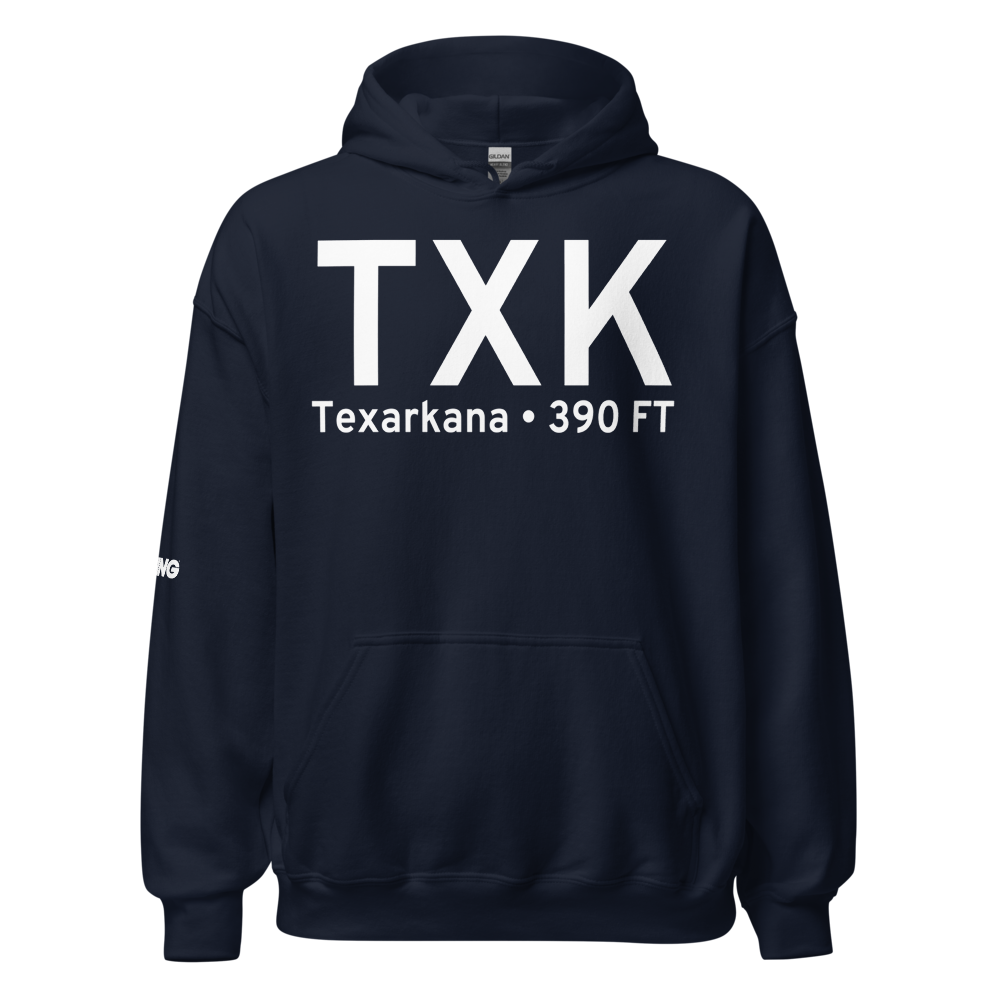 Texarkana (KTXK) Airport Hoodie Sweatshirt 