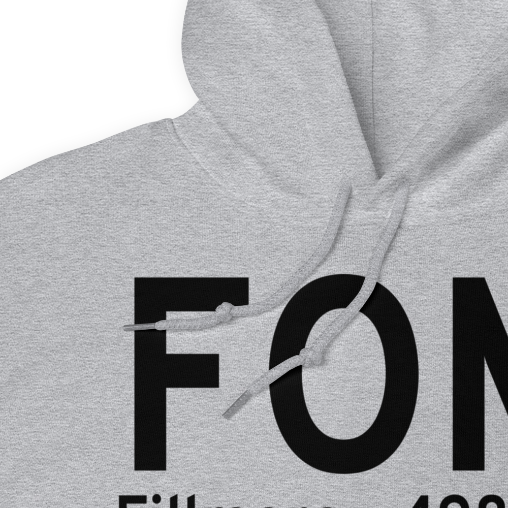 Fillmore (KFOM) Airport Hoodie Sweatshirt 