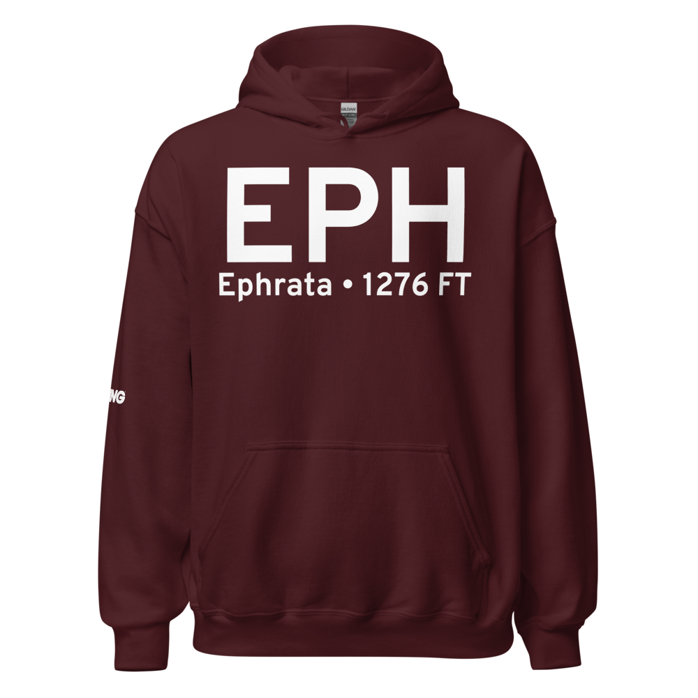Ephrata (KEPH) Airport Hoodie Sweatshirt 