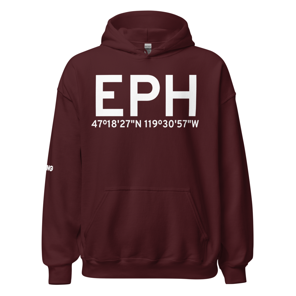Ephrata (KEPH) Airport Hoodie Sweatshirt 