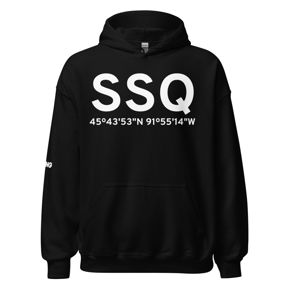 Shell Lake (KSSQ) Airport Hoodie Sweatshirt 
