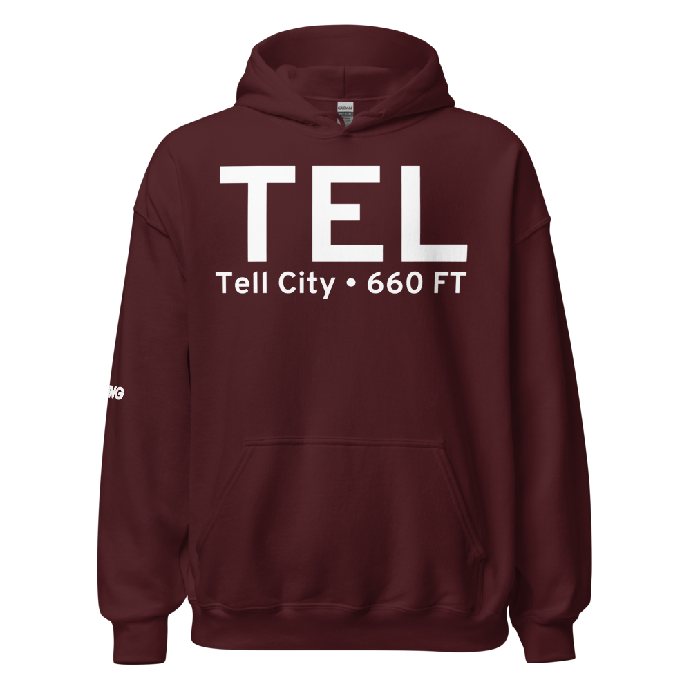 Tell City (KTEL) Airport Hoodie Sweatshirt 