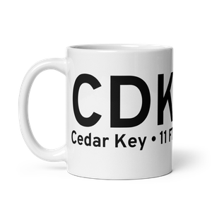 Cedar Key (CDK) Airport Mug