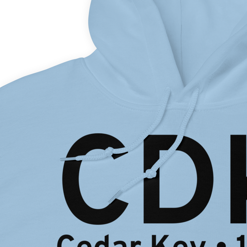 Cedar Key (CDK) Airport Hoodie Sweatshirt 