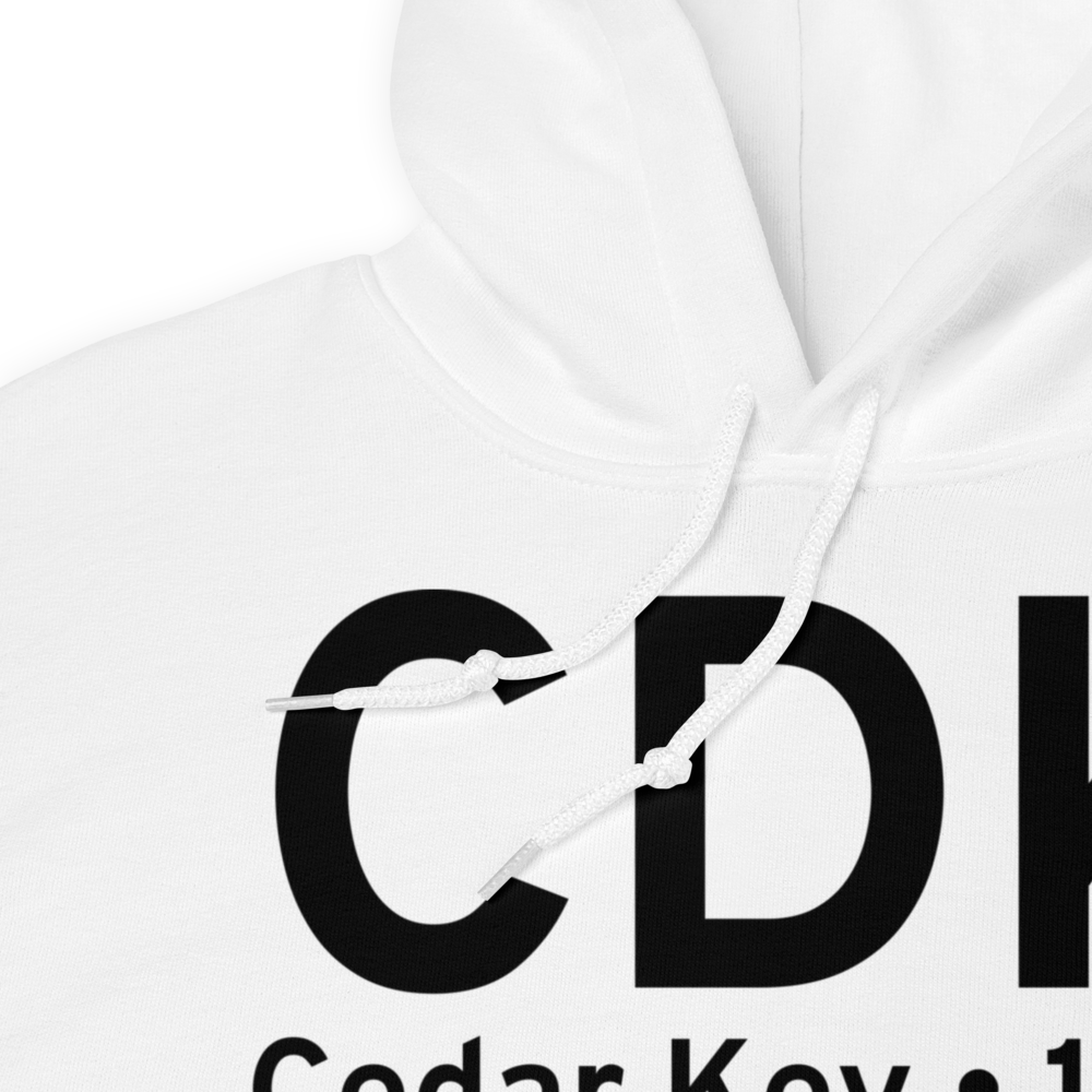 Cedar Key (CDK) Airport Hoodie Sweatshirt 