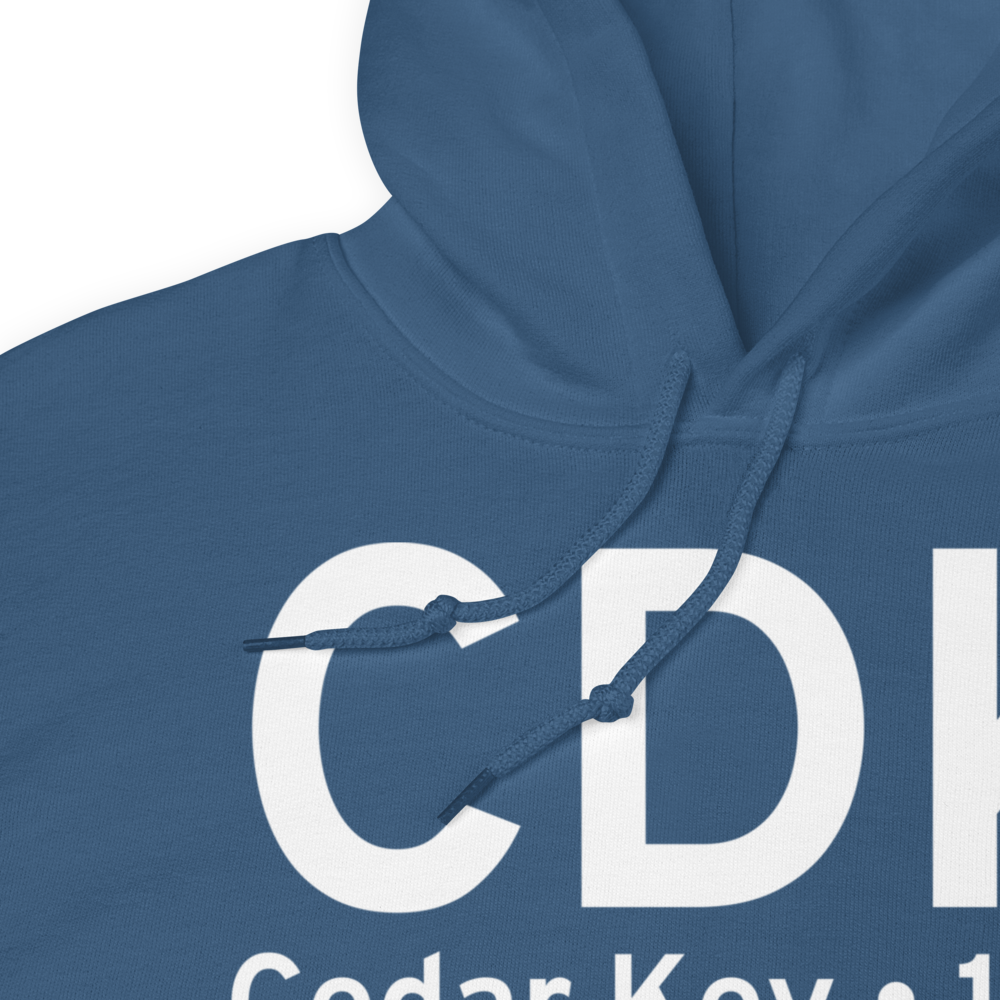Cedar Key (CDK) Airport Hoodie Sweatshirt 