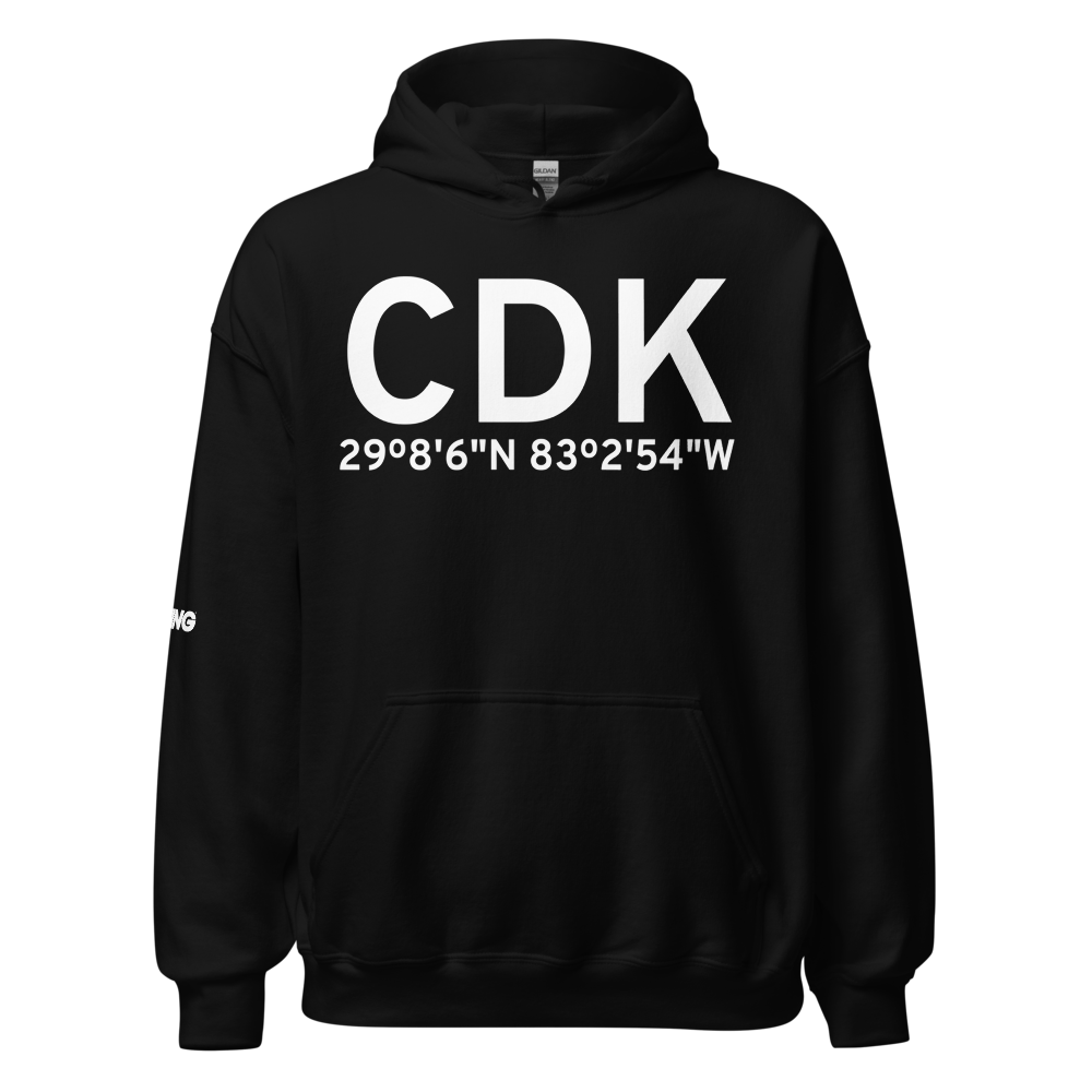 Cedar Key (CDK) Airport Hoodie Sweatshirt 