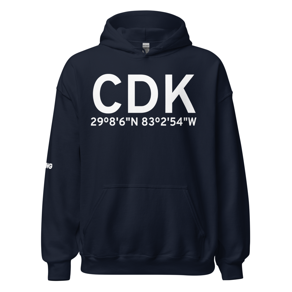 Cedar Key (CDK) Airport Hoodie Sweatshirt 