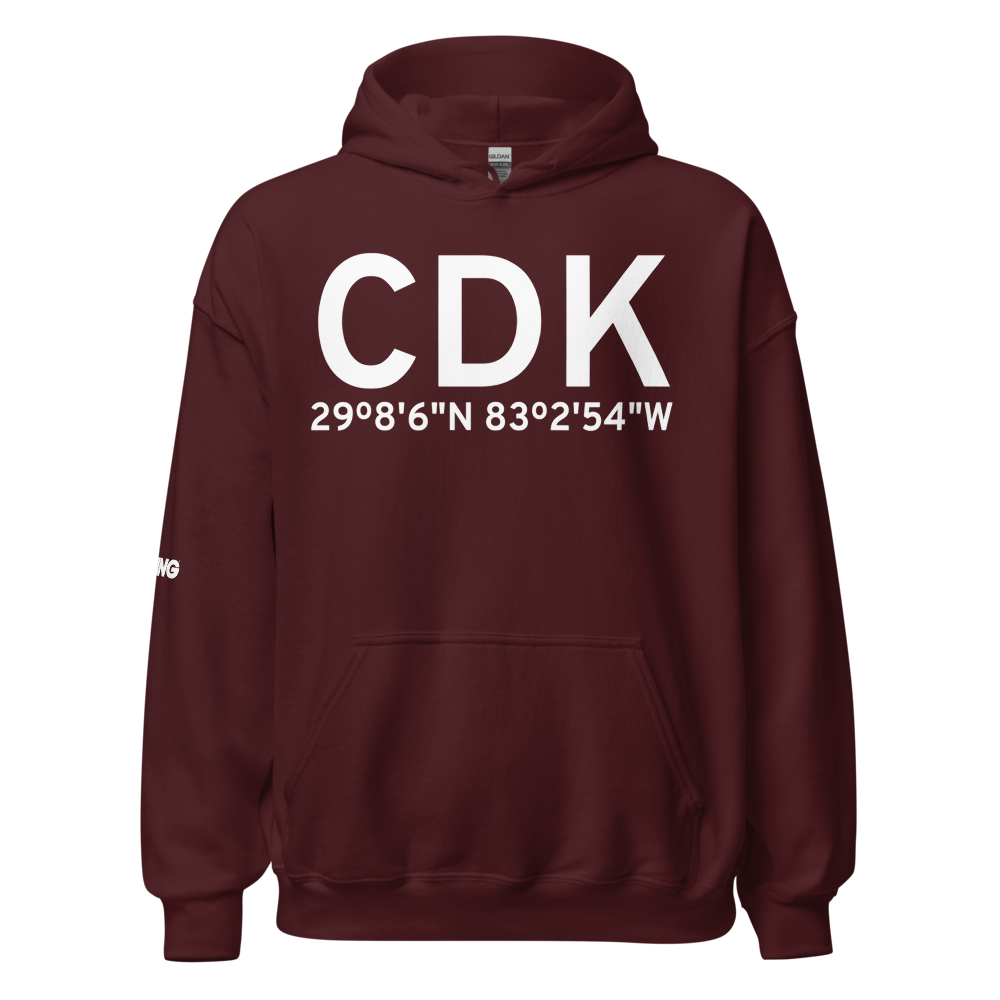 Cedar Key (CDK) Airport Hoodie Sweatshirt 