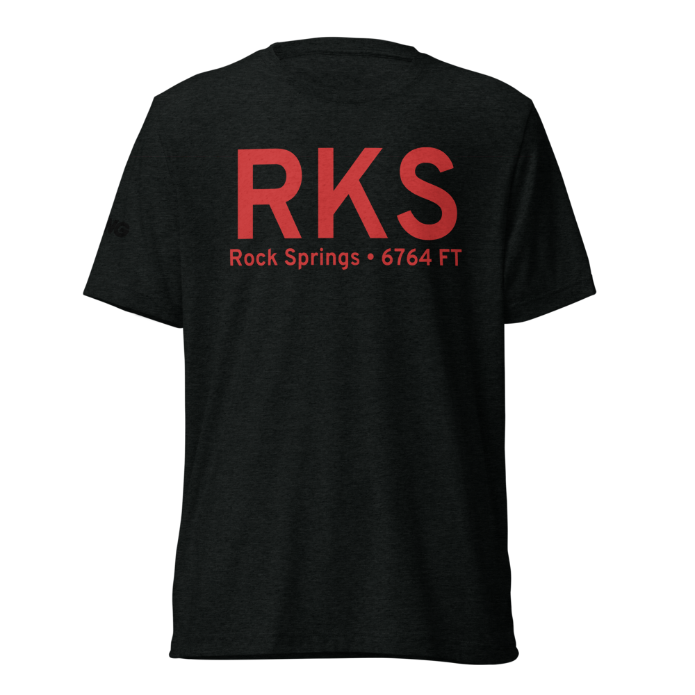 Rock Springs (KRKS) Airport Tri-blend T-Shirt 