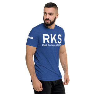 Rock Springs (KRKS) Airport Tri-blend T-Shirt
