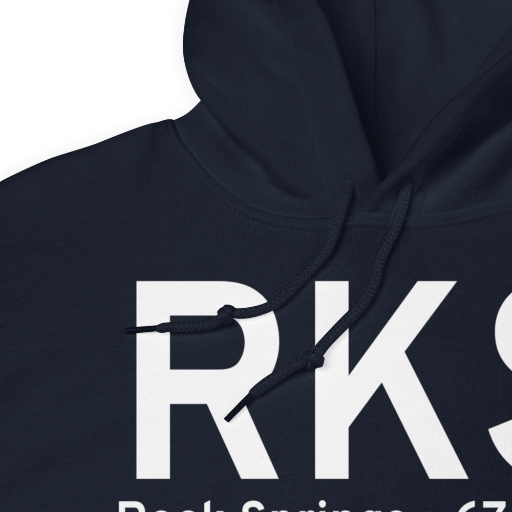 Rock Springs (KRKS) Airport Hoodie Sweatshirt 
