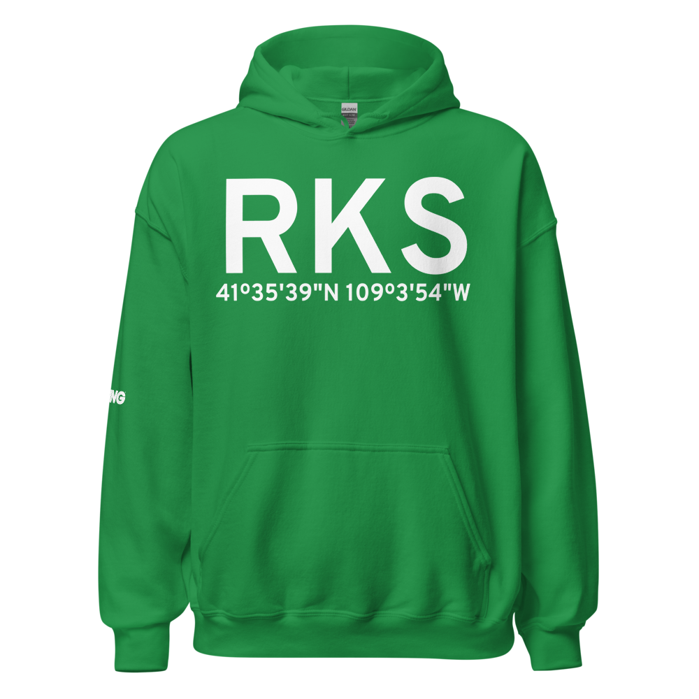 Rock Springs (KRKS) Airport Hoodie Sweatshirt 