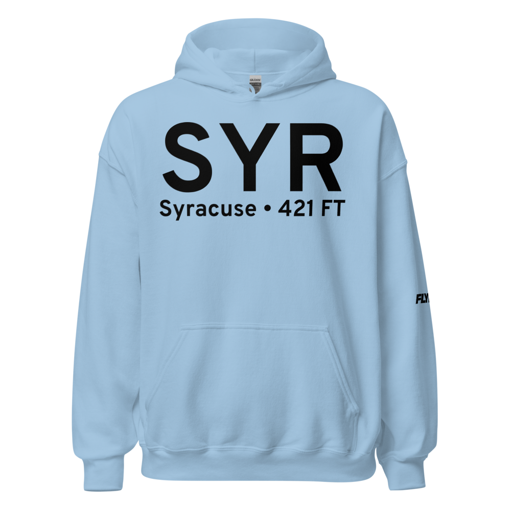 Syracuse (KSYR) Airport Hoodie Sweatshirt 