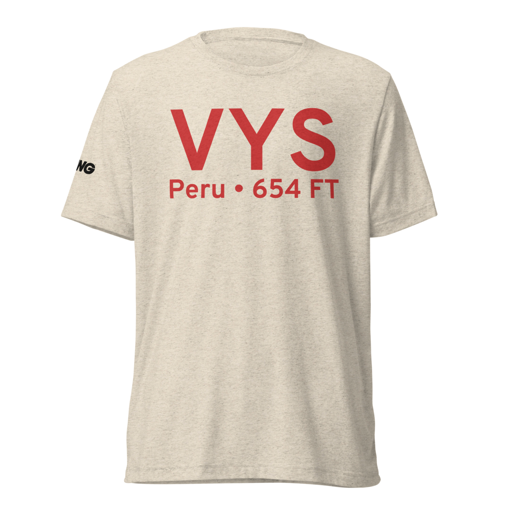 Peru (KVYS) Airport Tri-blend T-Shirt 