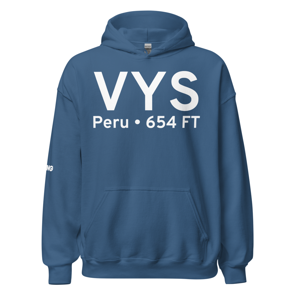 Peru (KVYS) Airport Hoodie Sweatshirt 