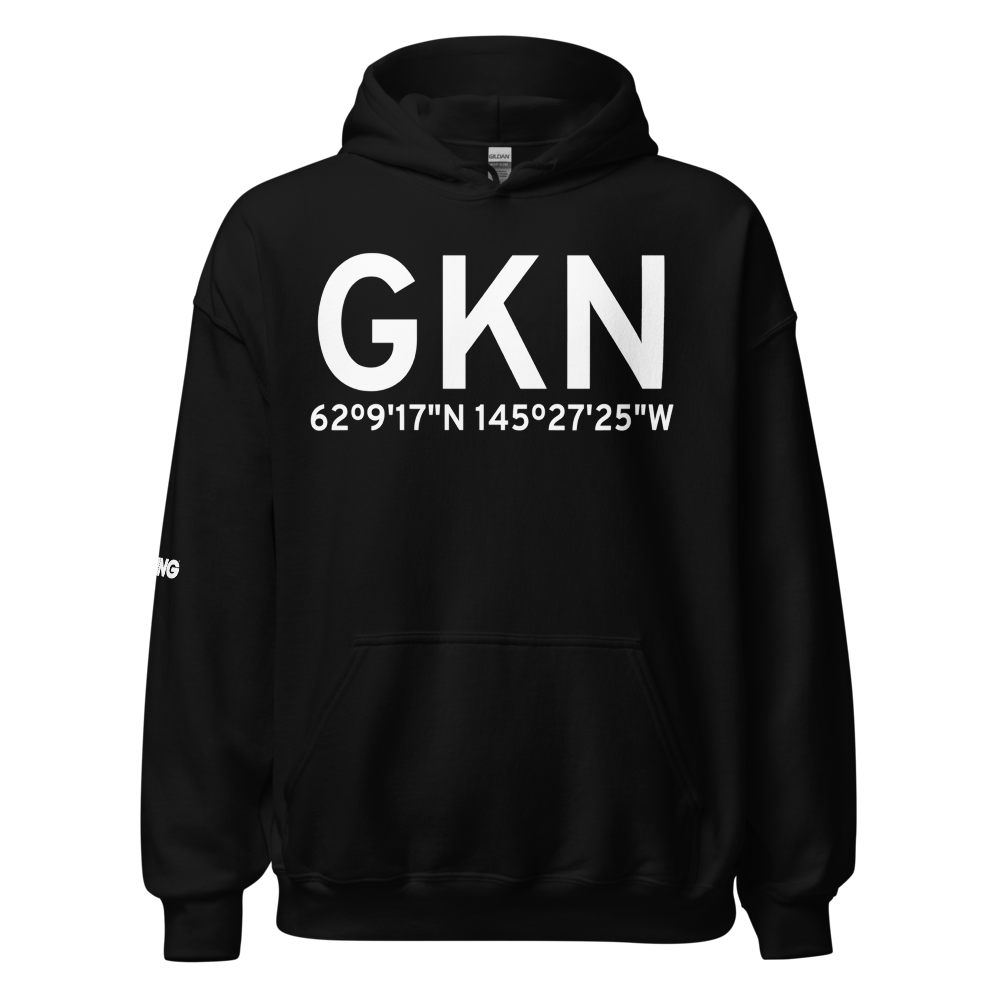 Gulkana (PAGK) Airport Hoodie Sweatshirt 