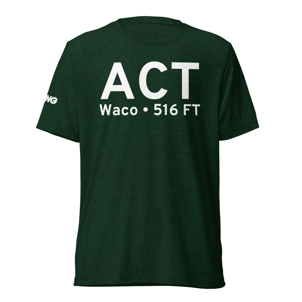 Waco (KACT) Airport Tri-blend T-Shirt 