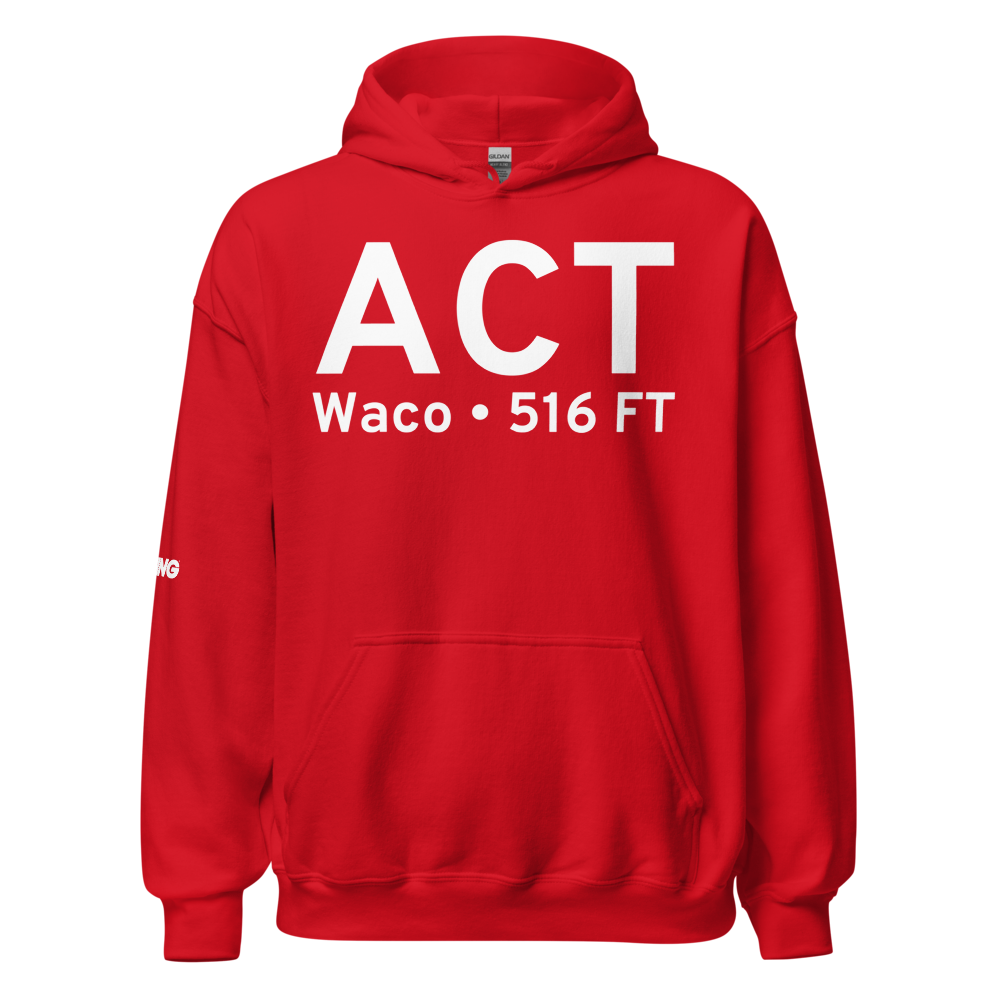 Waco (KACT) Airport Hoodie Sweatshirt 