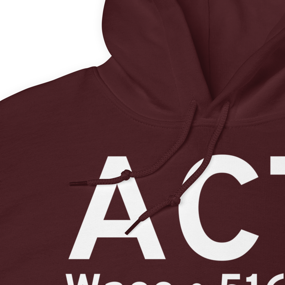 Waco (KACT) Airport Hoodie Sweatshirt 