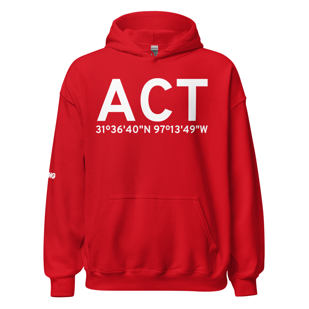 Waco (KACT) Airport Hoodie Sweatshirt 