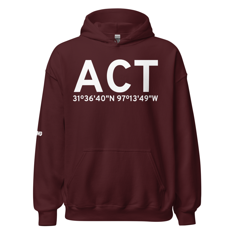 Waco (KACT) Airport Hoodie Sweatshirt 