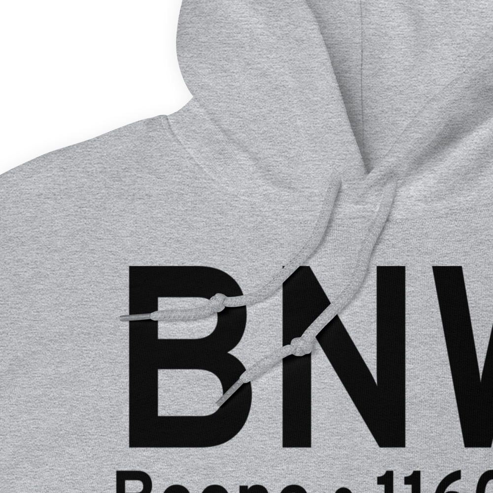 Boone (KBNW) Airport Hoodie Sweatshirt 