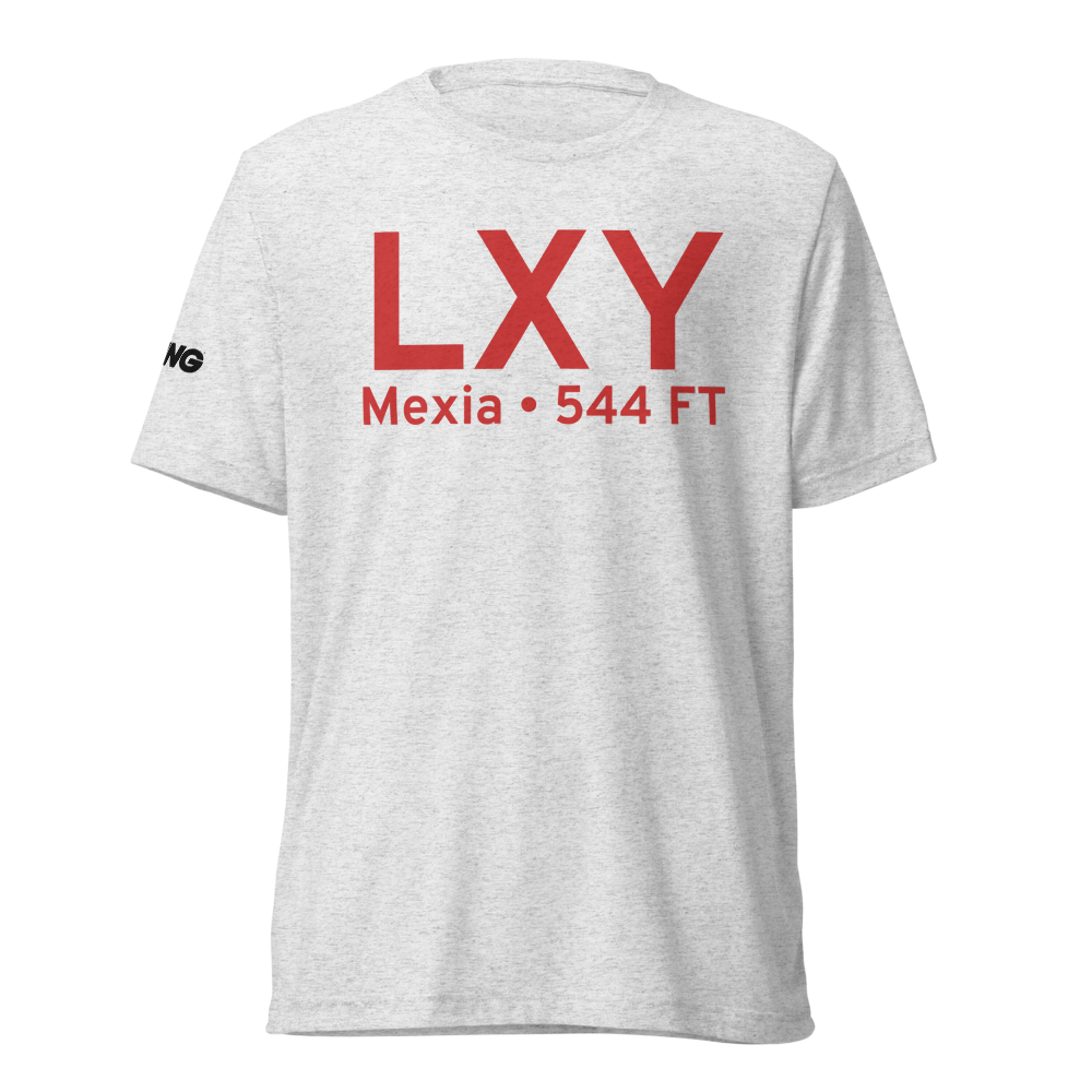 Mexia (KLXY) Airport Tri-blend T-Shirt 