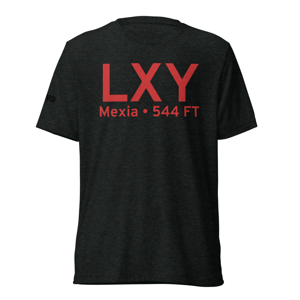 Mexia (KLXY) Airport Tri-blend T-Shirt 