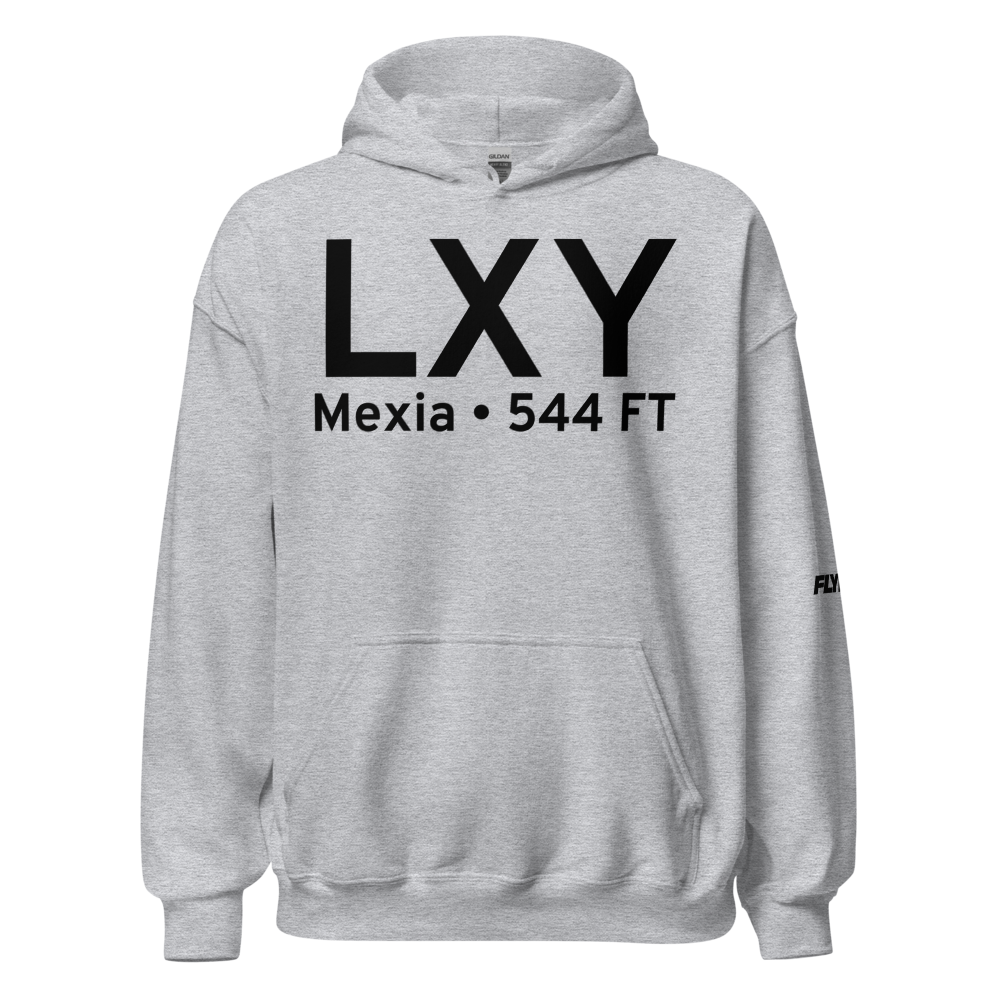 Mexia (KLXY) Airport Hoodie Sweatshirt 