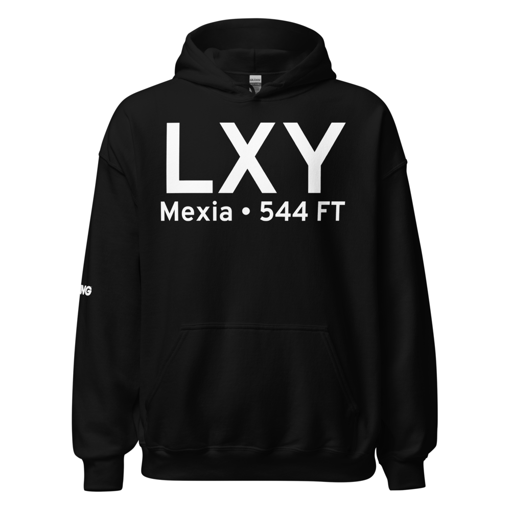 Mexia (KLXY) Airport Hoodie Sweatshirt 